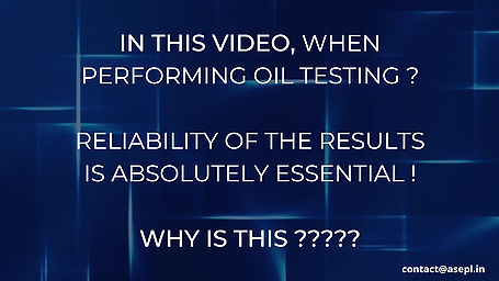When Performing oil testing?